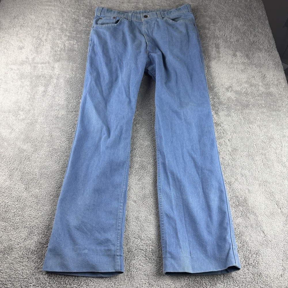 Levis Action Casual Jeans Mens 33x30 Blue Light Wash VTG